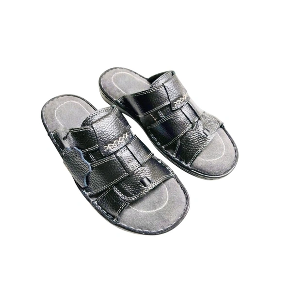 SmoothStep Leather Sandals - 10, Black