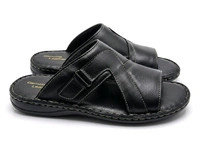 Bold Walk Leather Sandals - 8, Black