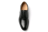STEPSCART Classic Black Oxford Lace Up Shoes - 6, Black