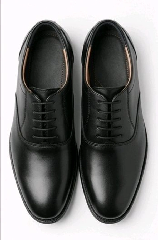 STEPSCART Classic Black Oxford Lace Up Shoes - 9, Black