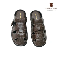 STEPSCART Heritage Series - Genuine Leather Sandal (SL-HS01) - 8, Morocco Brown