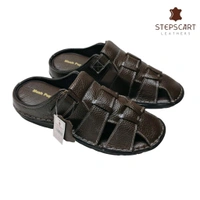 STEPSCART Heritage Series - Genuine Leather Sandal (SL-HS01) - 9, Morocco Brown