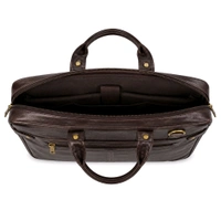 premium-genuine-leather-laptop-slim-single-compartment-bag-15-5-inch - Size: 15.5 Inches, Brown