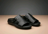 Royal Comfort Trendy Leather Sandals Collection - 7, Black