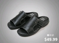 Royal Comfort Trendy Leather Sandals Collection - 7, Black