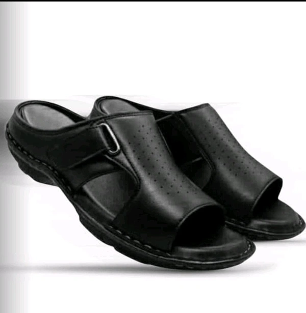 Royal Comfort Trendy Leather Sandals Collection - 9, Black