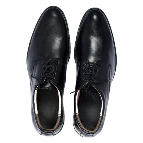 Stepscart Royal Derby Genuine Leather Formal Shoes - 6, Black