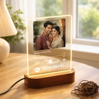 Giftflix Custom Spotify Music LED Frame with Photo | Personalized Favorite Song Gift Lamp