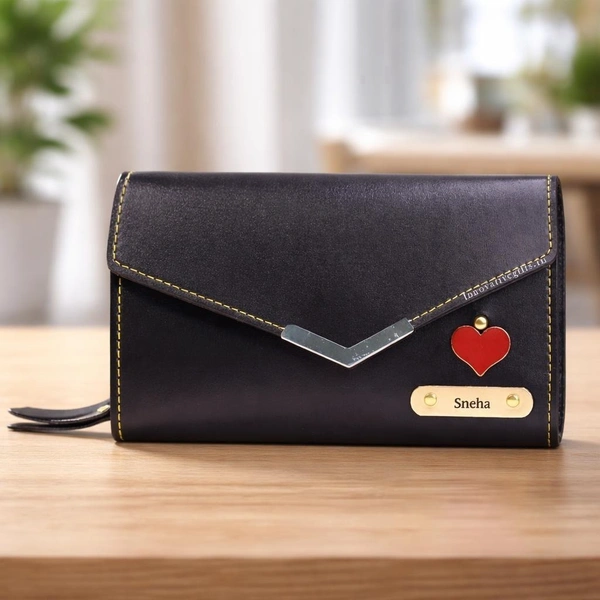 Customized Women’s Purse with Name, Charm & Color | Premium Personalized Wallet for Ladies