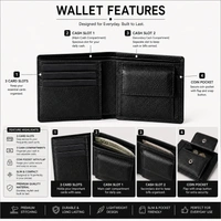 Giftflix Customized Name Wallet for Men | Personalized Leatherette Wallet Gift