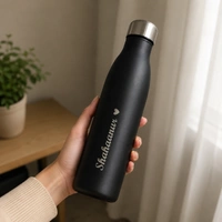 Giftflix Customized Name & Logo Stainless Steel Water Bottle | Personalized Leak Proof Bottle