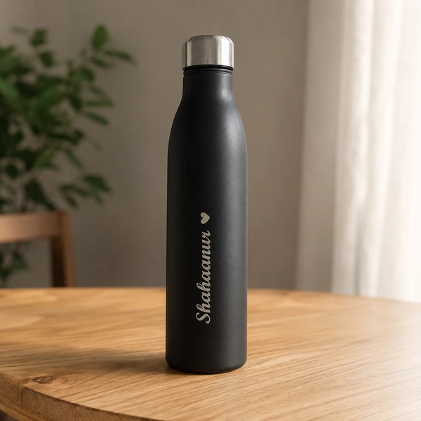 Giftflix Customized Name & Logo Stainless Steel Water Bottle | Personalized Leak Proof Bottle