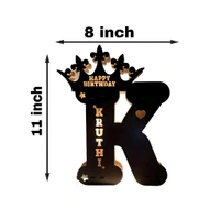 Giftflix Customized Crown LED Name Letter Lamp | Personalized Birthday Gift Light