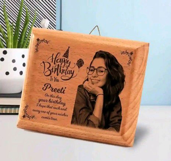 Wooden Laser Photo Frame 