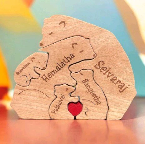 Family Name Wooden Custome 