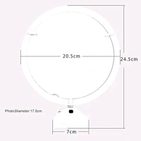 Magic Mirror LED Photo Frame with Stand|Personalized Picture Display with Illuminated Border |