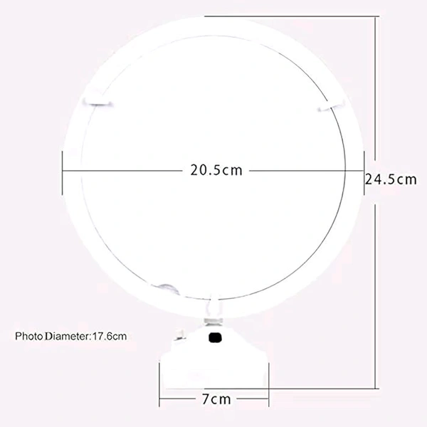 Magic Mirror LED Photo Frame with Stand|Personalized Picture Display with Illuminated Border |