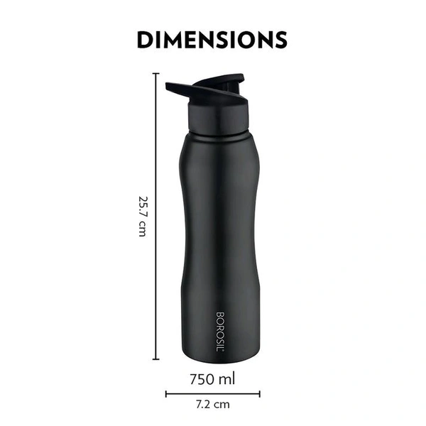 Customized Borosil Grip N Sip Bottle 750ml | Personalized Stainless Steel Sipper Bottle