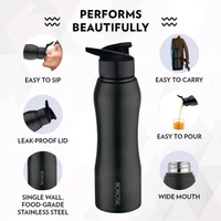 Customized Borosil Grip N Sip Bottle 750ml | Personalized Stainless Steel Sipper Bottle