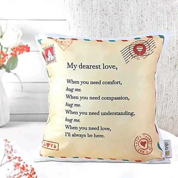Custom Text Print Cushion
