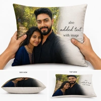 GIFTFLIX Customized Photo Pillow | Personalized Square Cushion Gift