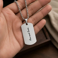 GIFTFLIX Customized Photo Pendant Necklace | Personalized Stainless Steel Pendant Gift
