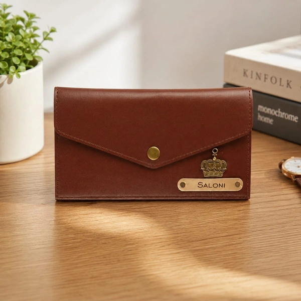 Customized Women’s Leather Purse | Personalized Name & Charm Wallet