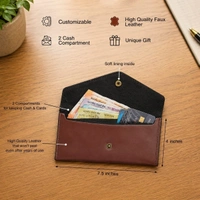 Customized Women’s Leather Purse | Personalized Name & Charm Wallet