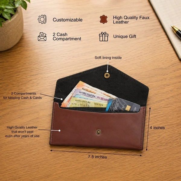 Customized Women’s Leather Purse | Personalized Name & Charm Wallet