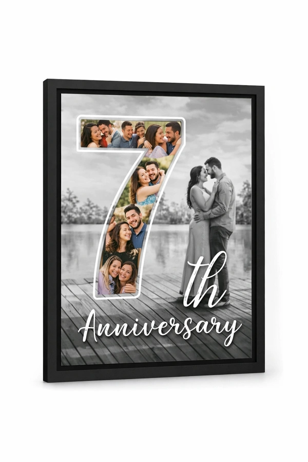 Customized Anniversary Photo Frame | Personalized LED Photo Gift for Couples & Special Occasions