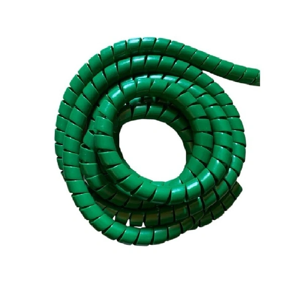 Green Spiral Hose Protector OD32 - Coil/Meter, Forest Green
