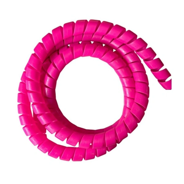 Pink Spiral Hose Protector OD32 - Coil/Meter, Shocking Pink