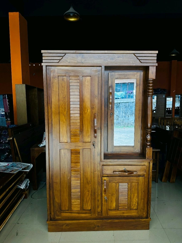 2 DOOR WARDROBE- TEAK WOOD