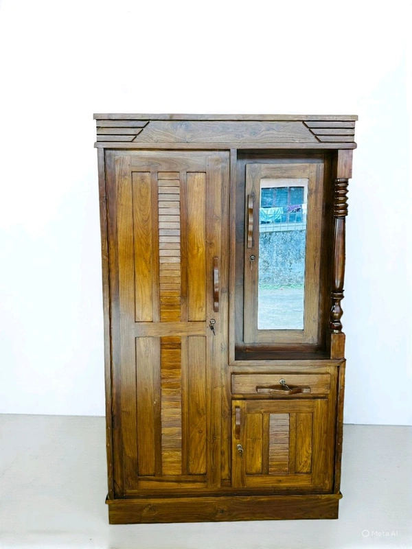 2 DOOR WARDROBE- TEAK WOOD