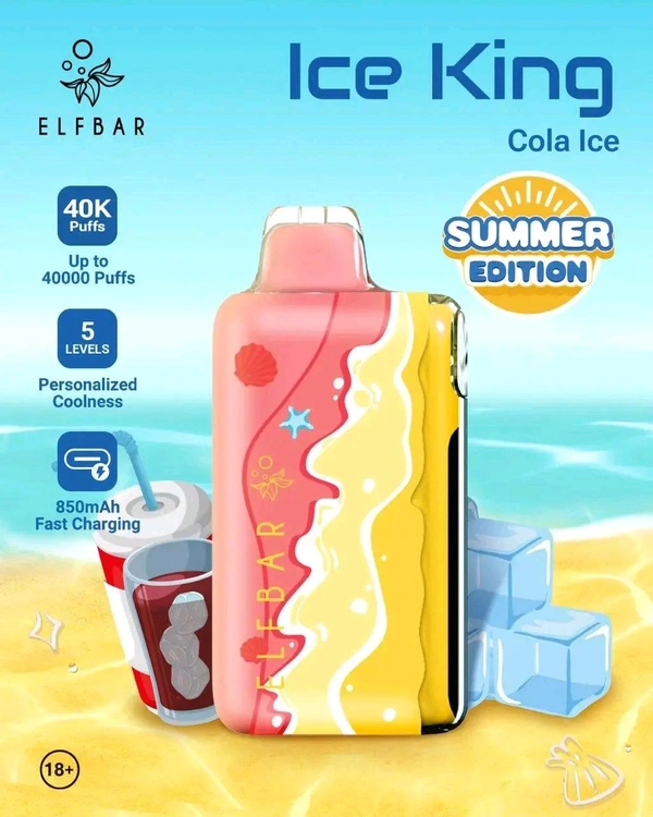 Elfbar Ice King – Summer Edition – Cola Ice – 40K Puffs Vape Shop Mumbai Disposable Vape