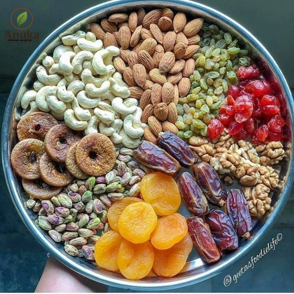 Anuka Dates & Dry Fruits Laddu 500g | No Added Sugar | Healthy Energy Snack | Rich in Nuts