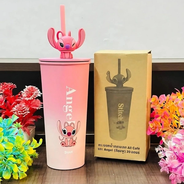 Pink Angel Sipper Tumblers Volume - 710ml Insulated Steel | One piece - Pink Angel