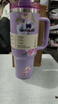 Stanley Printed Steel Sipper – 1 Pc | Fashionable, Durable, and Leak-Proof Bottle for Everyday Hydration - Purple