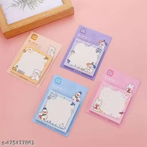 Kawaii sticky notes 50 pages in each. Color random only