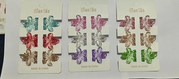 New mini hair claw clips/clutchers pack of 6