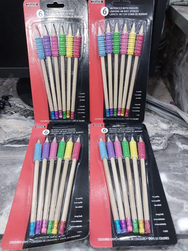 Homeoculture New color pencils set with grip pack of 6