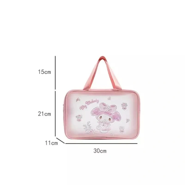 Pvc transparent multipurpose bags for girls Random only