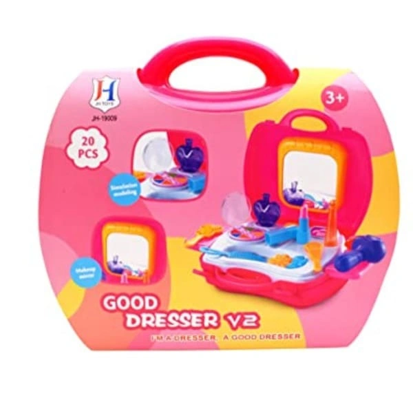 20 piece Pretend Play Make Up Case and Cosmetic Set,