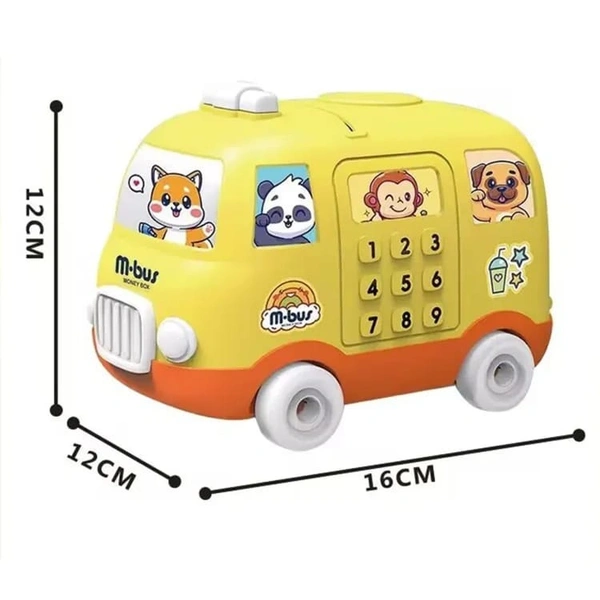 Homeoculture New arrival Diy space rocket n bus piggy bank Color random only