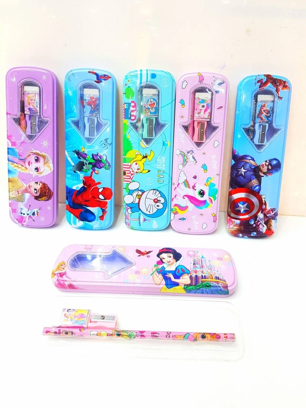 Back in stock Metal geometry box with stationary included 12pcs Pack