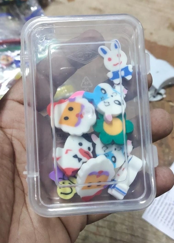 Homeoculture Mini erasers in plastic box packing Approx 10-12 erasers in each