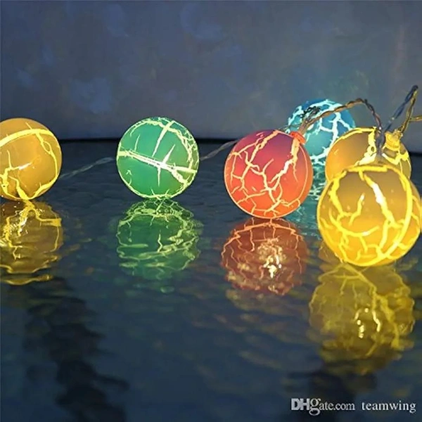 Crack ball string light 10 balls in each Length 2 mtrs