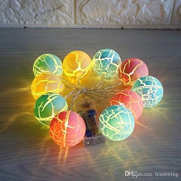 Crack ball string light 10 balls in each Length 2 mtrs