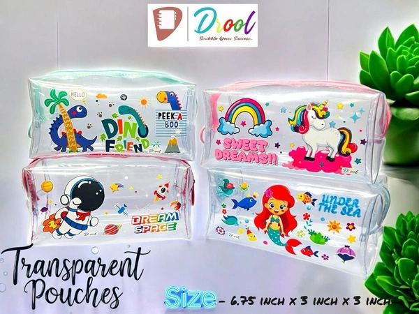 Drool Transparent Pouches