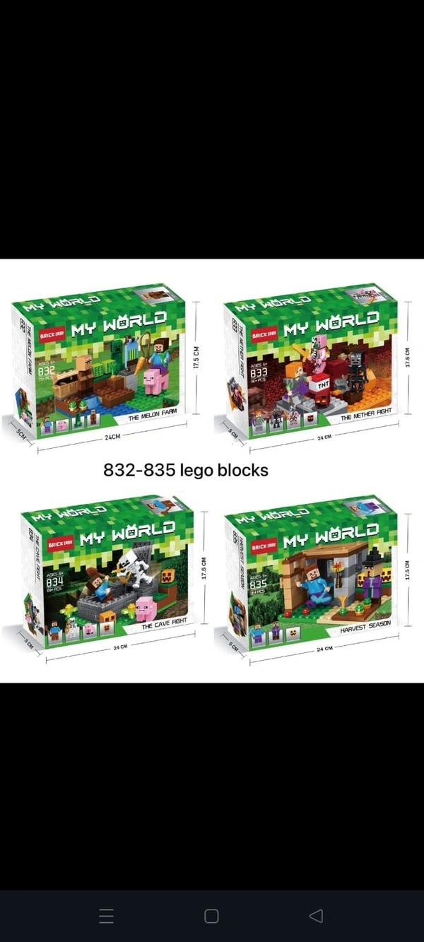 New lego blocks in Minecraft theme